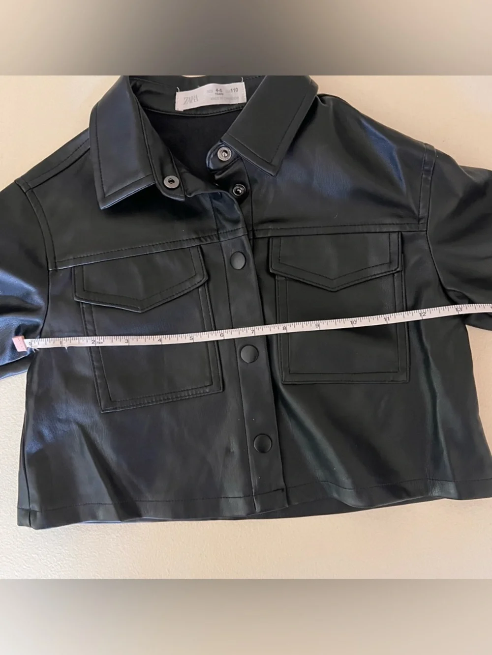 Zara faux leather jacket